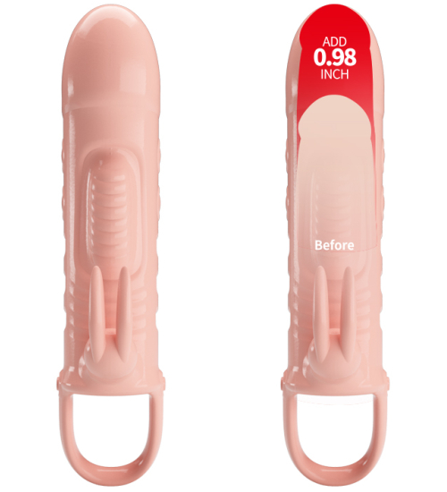 Wibrująca nakładka na penisa sleeve