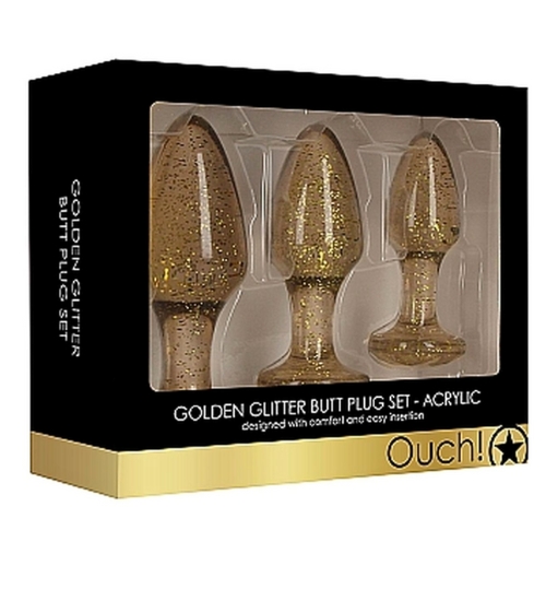 Zestaw akrylowych korków brokatowych