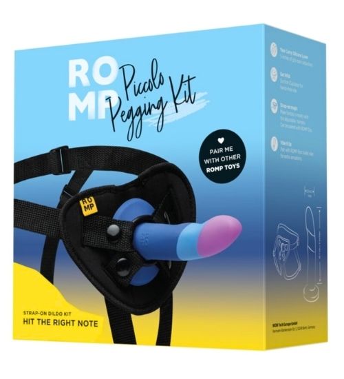 Trójkolorowy strap-on dla kobiet