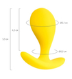 Żółty mini plug analny