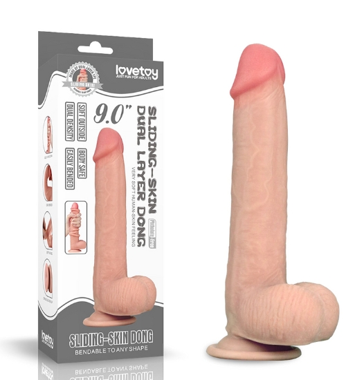 Ultrarealistyczne dildo z ruchomą skórą