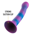 Galaktyczne silikonowe dildo z brokatem
