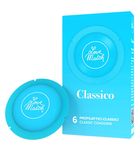 Dyskretne klasyczne prezerwatywy 6 szt