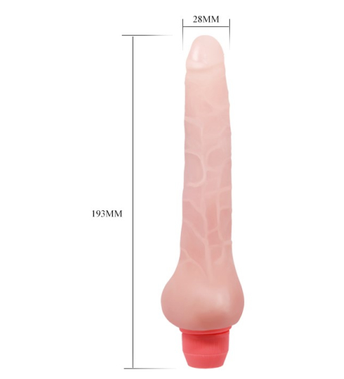 Smukły wibrator z kręgosłupem