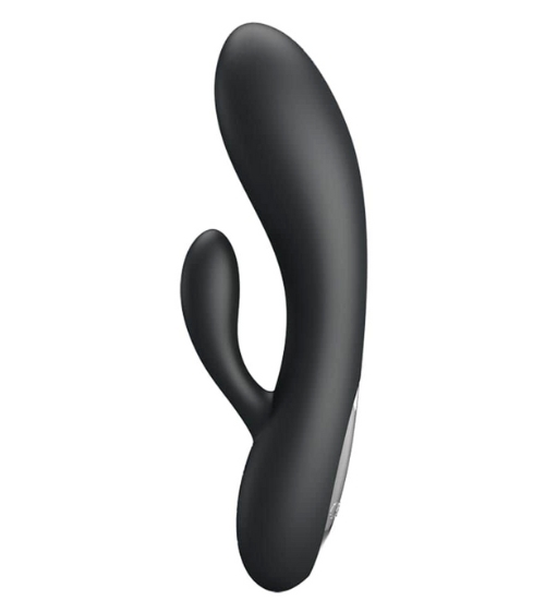 Czarny poręczny wibrator króliczek