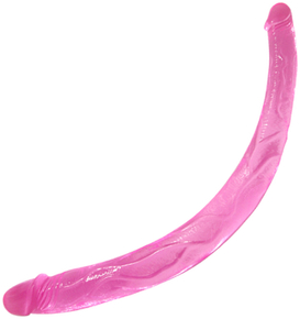 Długie podwójne żelowe dildo