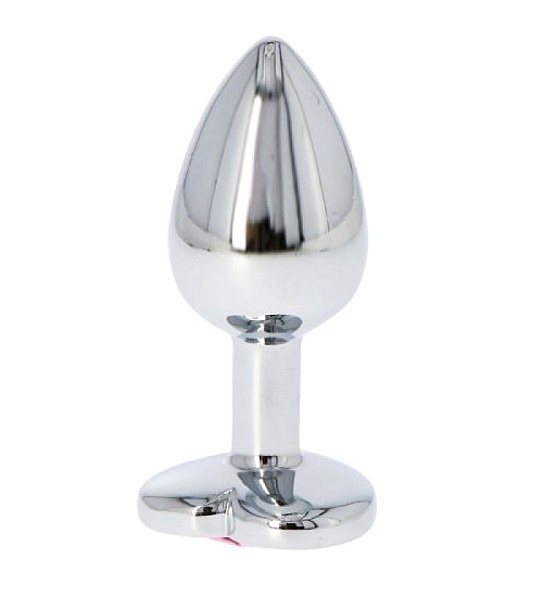 Plug z kryształem w kształcie serca