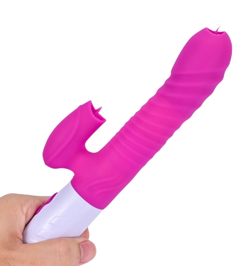 Podgrzewany wibrator posuwisty z podwójnym języczkiem