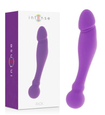Elastyczne fioletowe dwustronne dildo