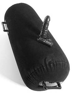 Erotyczny czarny fotel z wibratorem