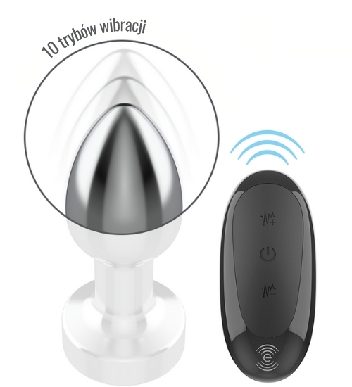 Metalowy korek z bezprzewodowym pilotem