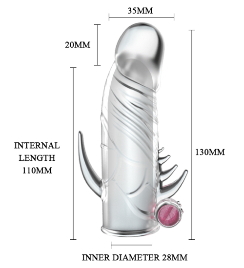 Wibrująca nasadka z wypustkami drażniącymi łechtaczkę i odbyt