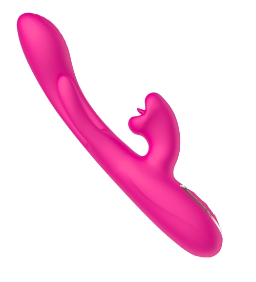 Różowy wibrator potrójnej mocy