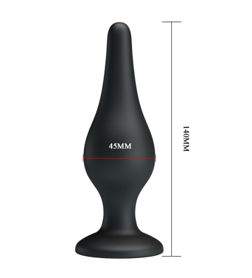 Silikonowy korek analny na przyssawce