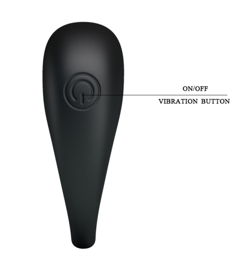 Czarny ring z wibracjami