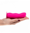 Silikonowy różowy strap-on z odczepianym falistym dildo