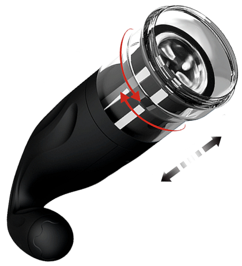 Masturbator męski rotacyjno-posuwisty