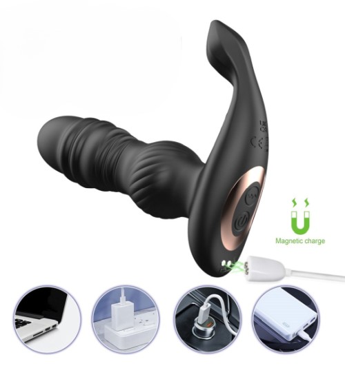 Masażer prostaty sterowany bezprzewodowym pilotem