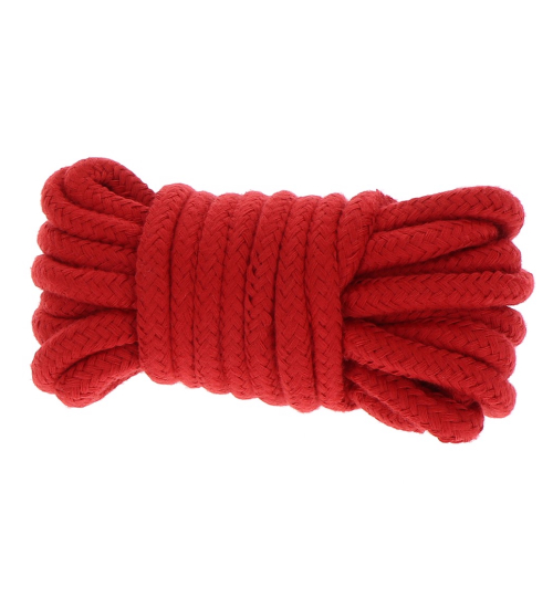 Czerwona bawełniana lina 5m