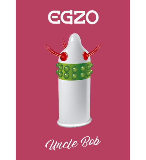 Nakładka na penisa ze zgrubieniami i wypustkami Egzo Uncle Bob