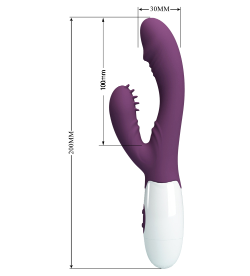 Wibrator z ruchomą wypustką