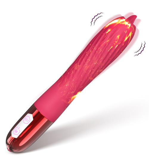 Podgrzewany wibrator z języczkiem