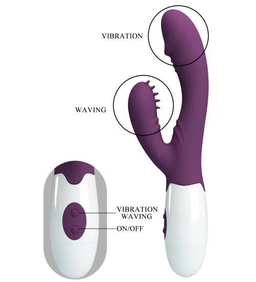 Wibrator z ruchomą wypustką