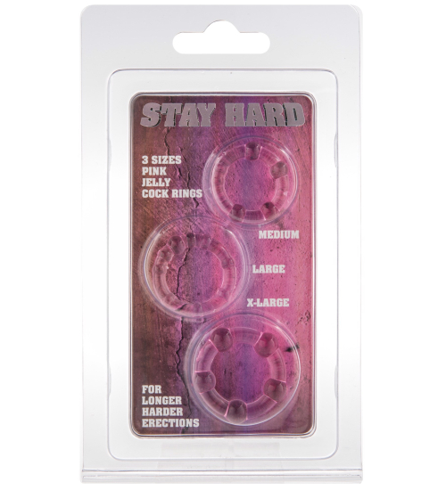 Żelowe pierścienie erekcyjne - 3 szt.