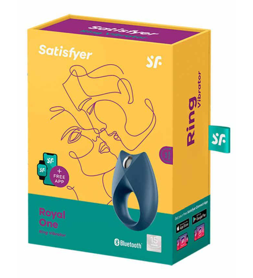 Wibrujący pierścień na penisa z aplikacją