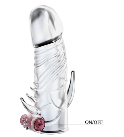 Wibrująca nasadka z wypustkami drażniącymi łechtaczkę i odbyt