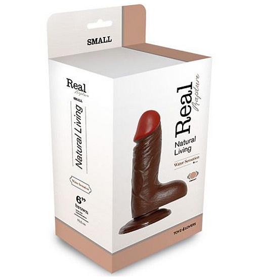 Wibrator z przyssawką brown