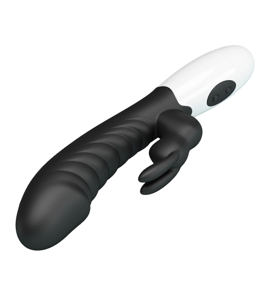 Czarny wibrator króliczek