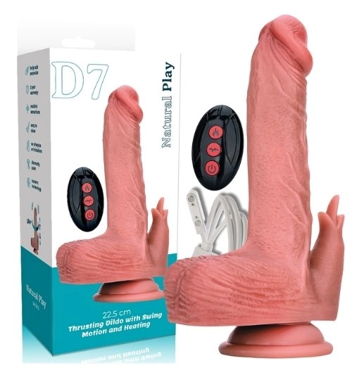 Dildo z ruchem posuwisto - rotacyjnym pol_pl_PODGRZEWANE-DILDO-Z-RUCHEM-POSUWISTO-ROTACYJNYM-7744_1