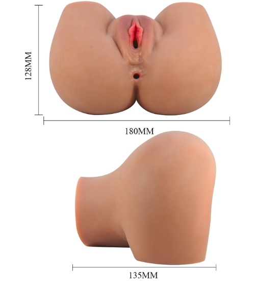 Wibrujący tyłeczek z podwójnym wejściem