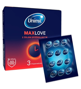 Prezerwatywy MaxLove z żelem opóźniającym wytrysk