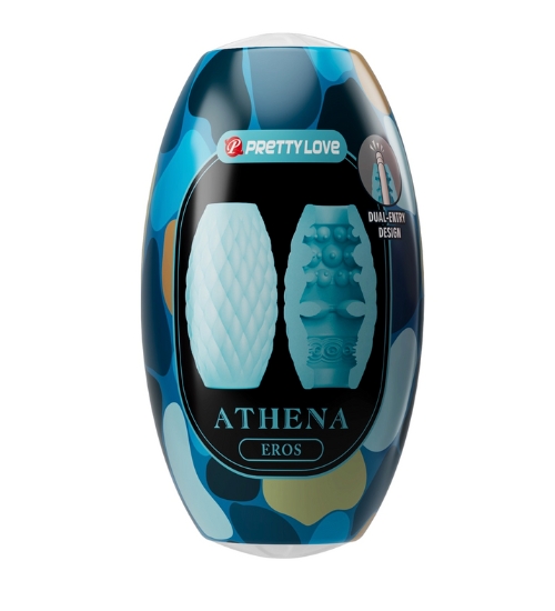 Niebieski masturbator kieszonkowy