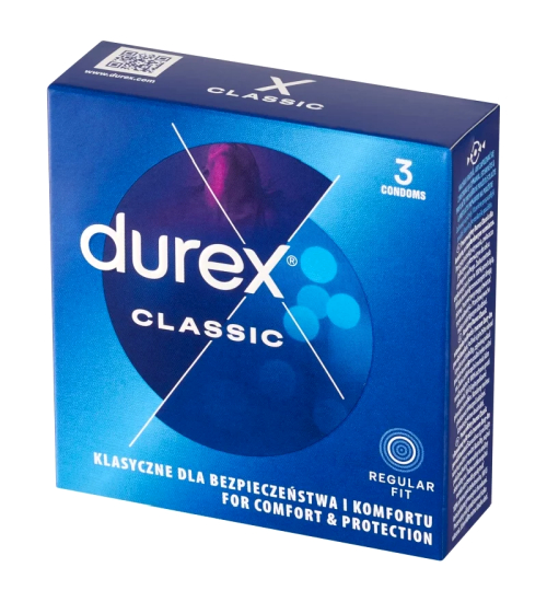 Klasyczne gładkie prezerwatywy Durex 