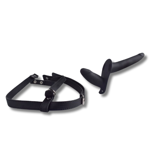 Czarny podwójny strap on