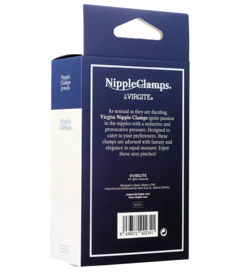 Zaciski na sutki - fioletowy diament