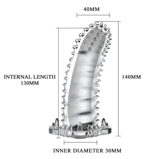 Nakładka z wypustkami i stymulatorem