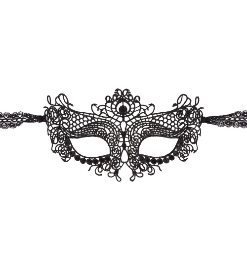 Zmysłowa haftowana maska na oczy