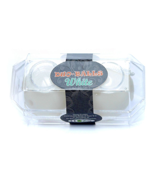 Białe podwójne kulki