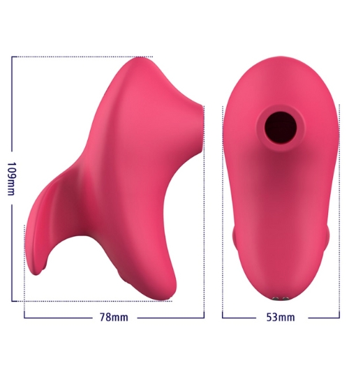 Czerwony stymulator łechtaczki - 10 trybów