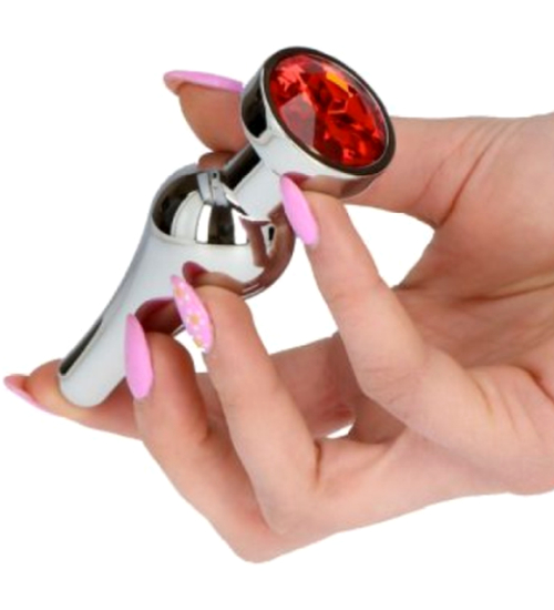 Srebrny korek analny stożek