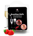 Brazylijskie kulki do masażu o zapachu truskawki