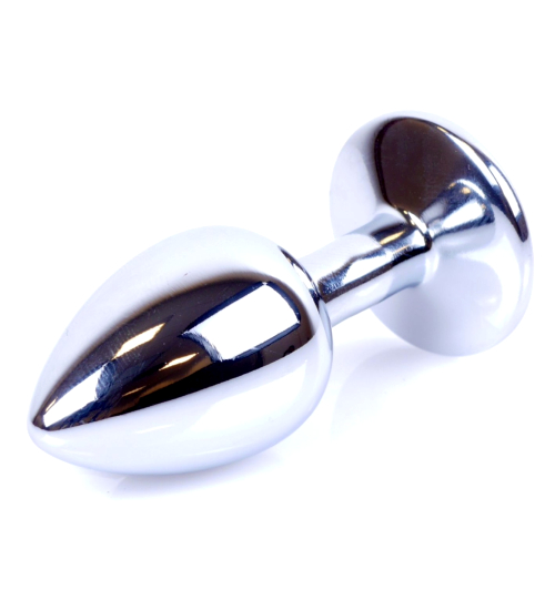 Arcypiękny plug z niebieskim diamentem