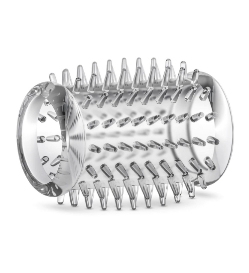 Zestaw przeźroczystych nakładek z wypustkami