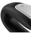 Czarny stymulator dla par Satisfyer