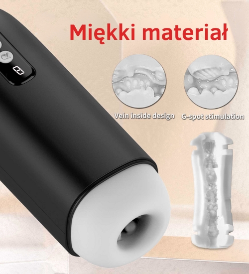 Masturbator ssący z odgłosami rozkoszy