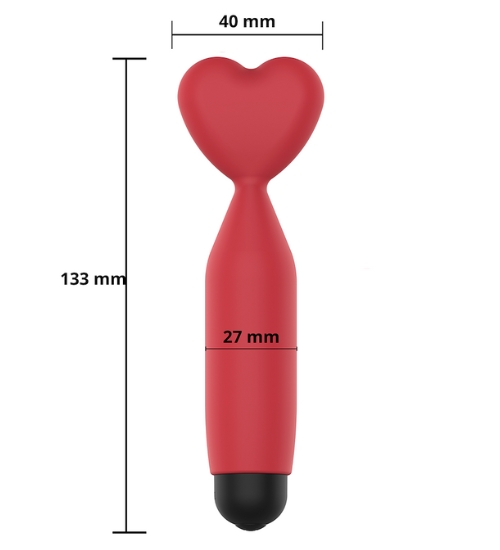 Mini masażer łechtaczki - wibrujące serduszko